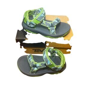 TEVA Toddler T Hurricane XLT 2 Sandals Slingback Shoes Sz 6 Green DMGR 1019390T